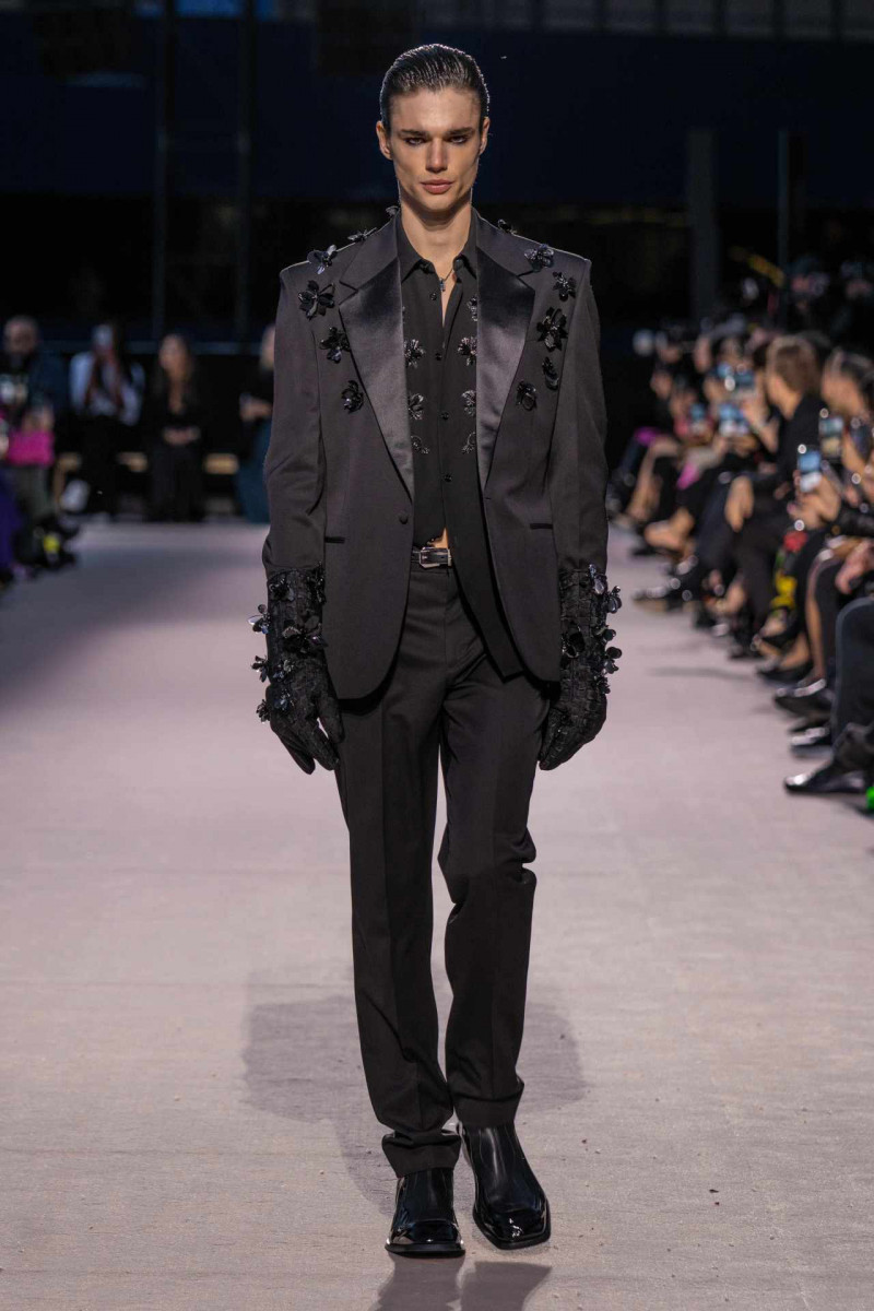 Fernando Lindez featured in  the Versace fashion show for Autumn/Winter 2023
