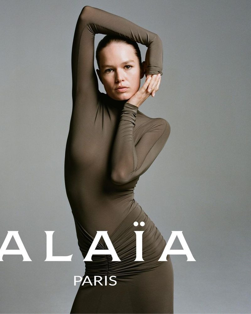 Anna Ewers featured in  the Alaia Alaia Summer 2023 Archetypes Campaign advertisement for Summer 2023