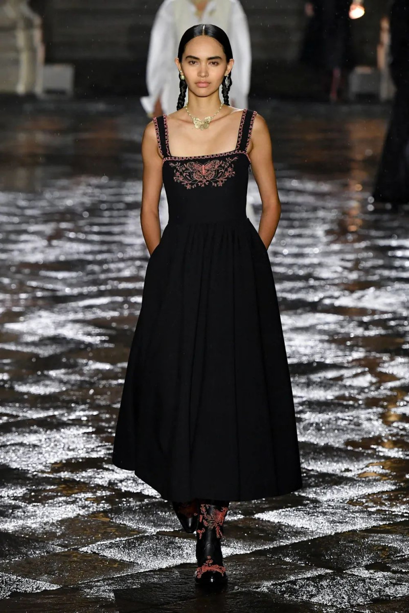 Fernanda Vega featured in  the Christian Dior fashion show for Resort 2024