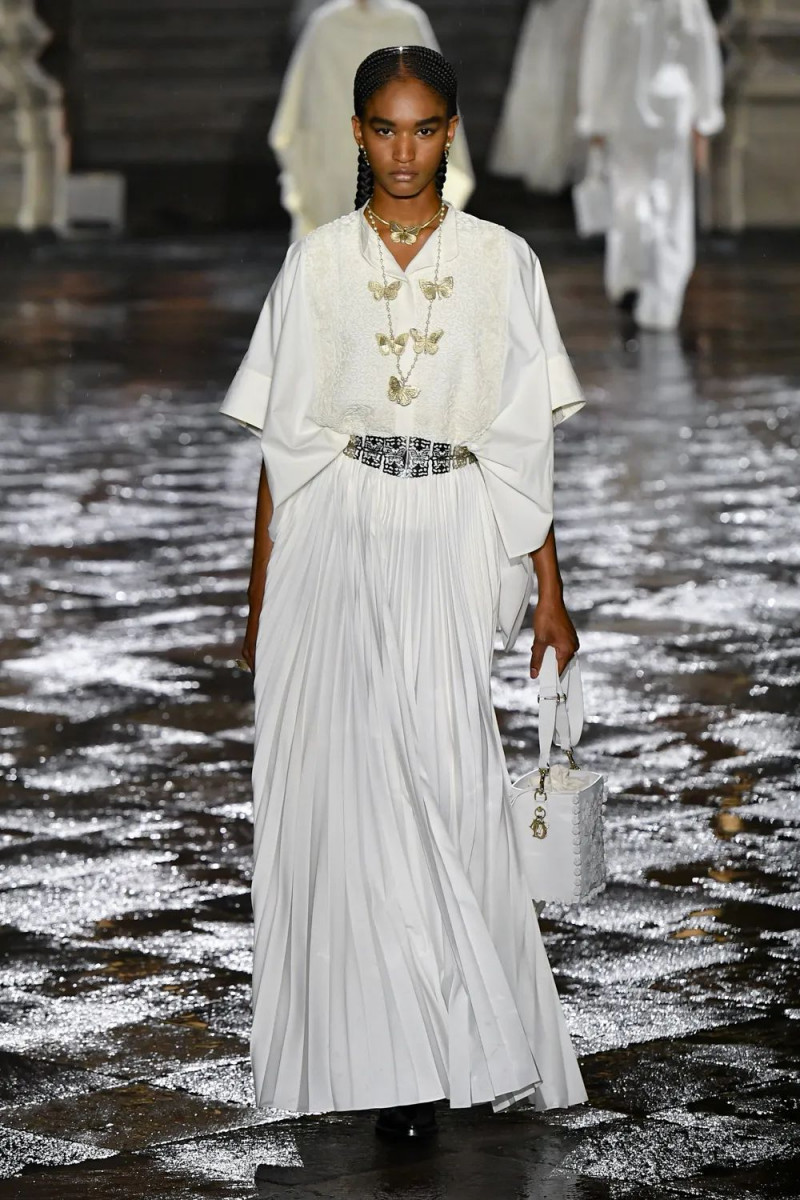 Aissatou Barry featured in  the Christian Dior fashion show for Resort 2024