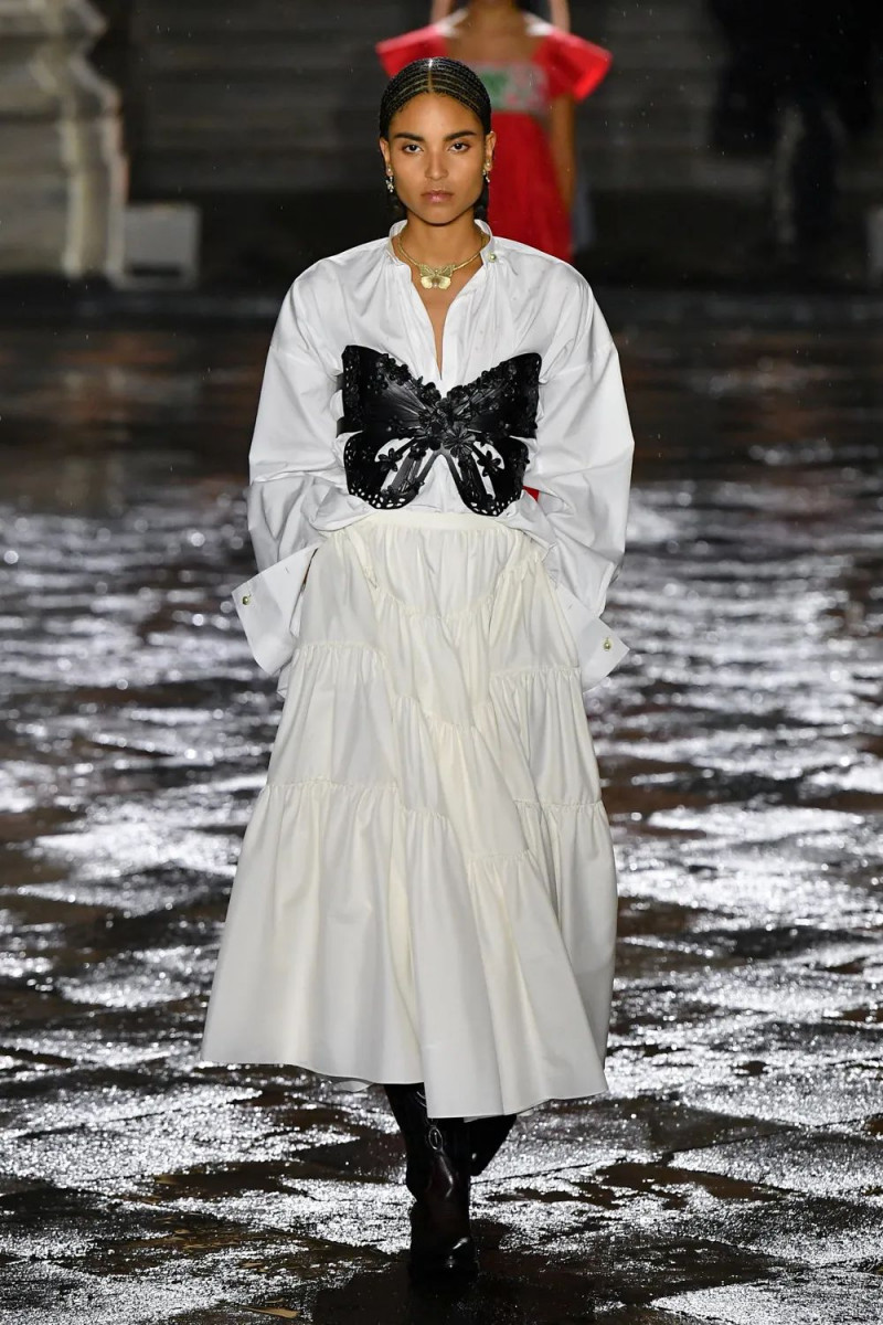 Michiko Foy featured in  the Christian Dior fashion show for Resort 2024