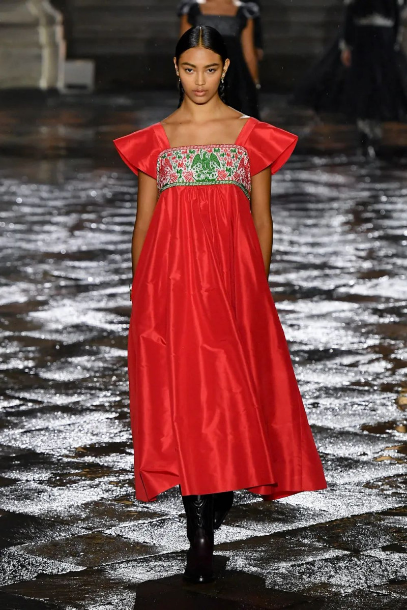 Aneken Zaldivar featured in  the Christian Dior fashion show for Resort 2024