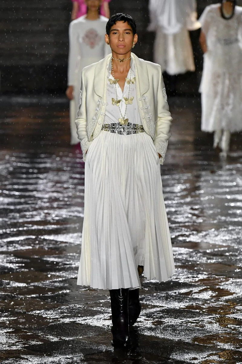 Andrea Hernandez featured in  the Christian Dior fashion show for Resort 2024