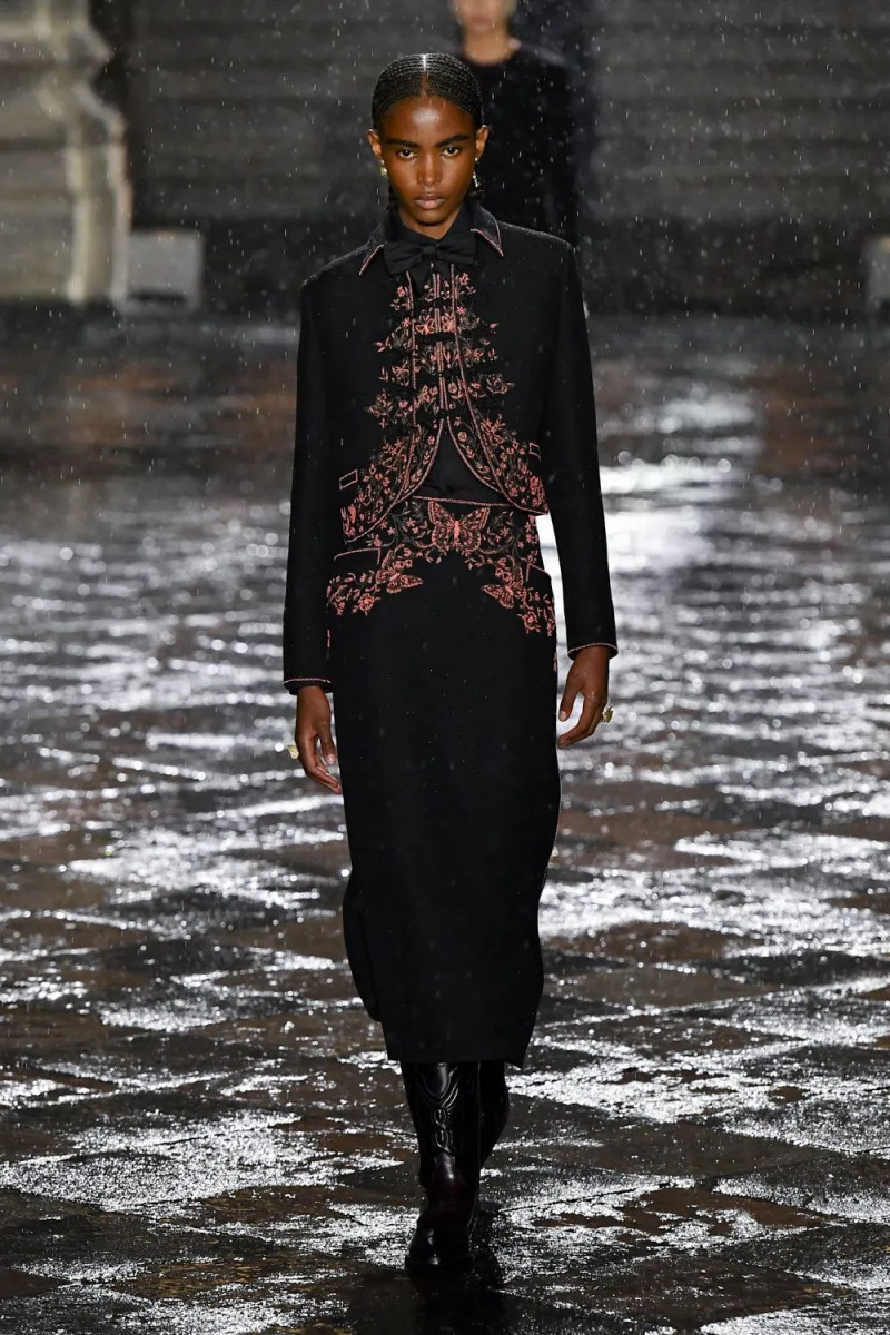 Christie Munezero featured in  the Christian Dior fashion show for Resort 2024