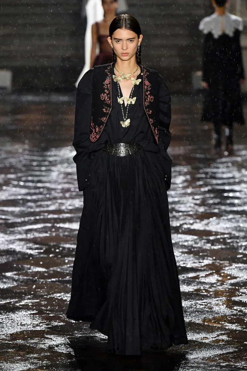 Livia Dias featured in  the Christian Dior fashion show for Resort 2024