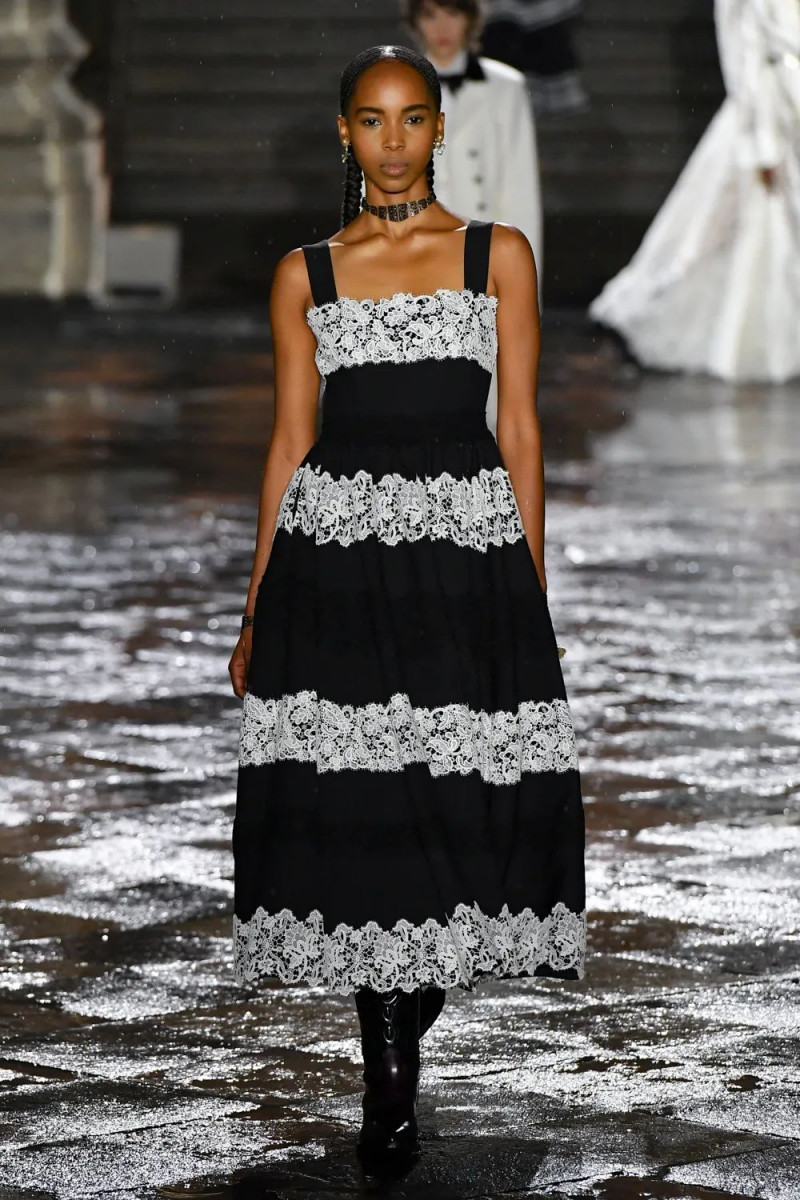 Promesse Kayumba featured in  the Christian Dior fashion show for Resort 2024