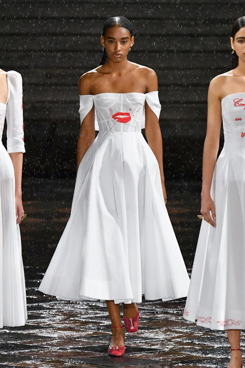 Juliany Moraes featured in  the Christian Dior fashion show for Resort 2024