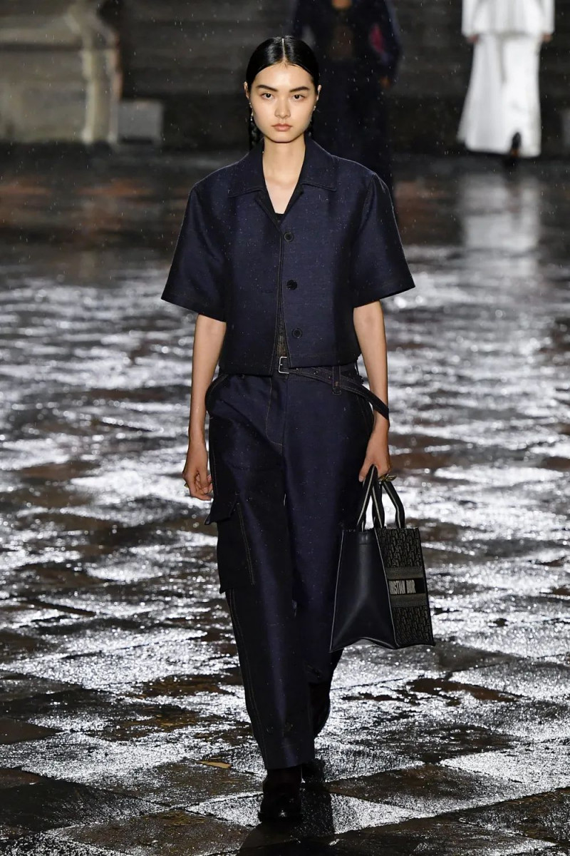 Shuqi Lan featured in  the Christian Dior fashion show for Resort 2024