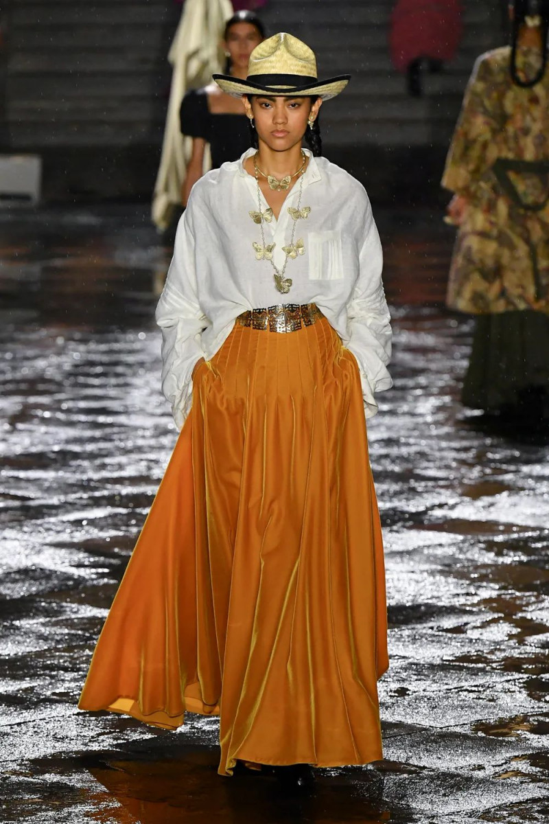 Anette Cordourier featured in  the Christian Dior fashion show for Resort 2024