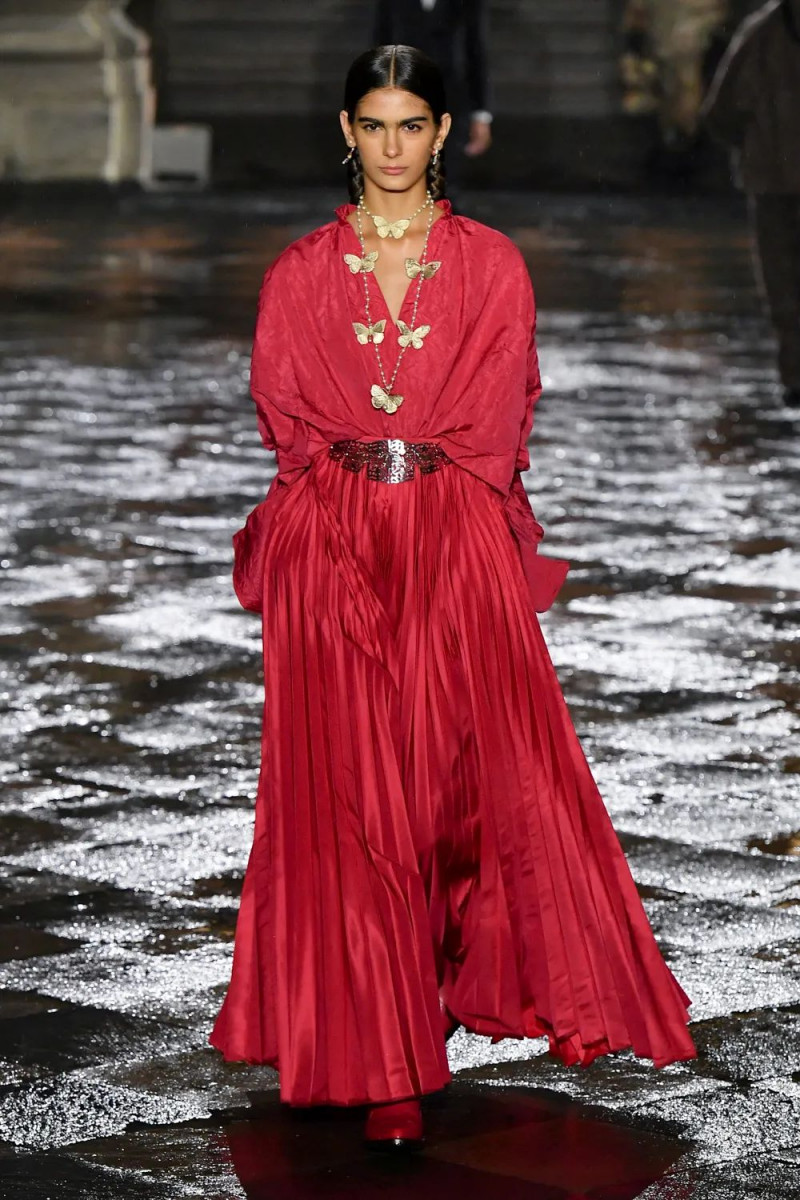 Tiziana Pisani featured in  the Christian Dior fashion show for Resort 2024