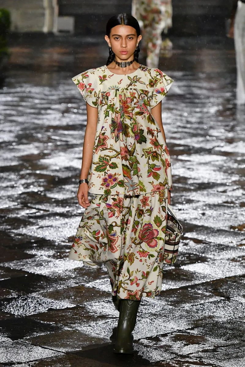 Fabia Gonzalez featured in  the Christian Dior fashion show for Resort 2024