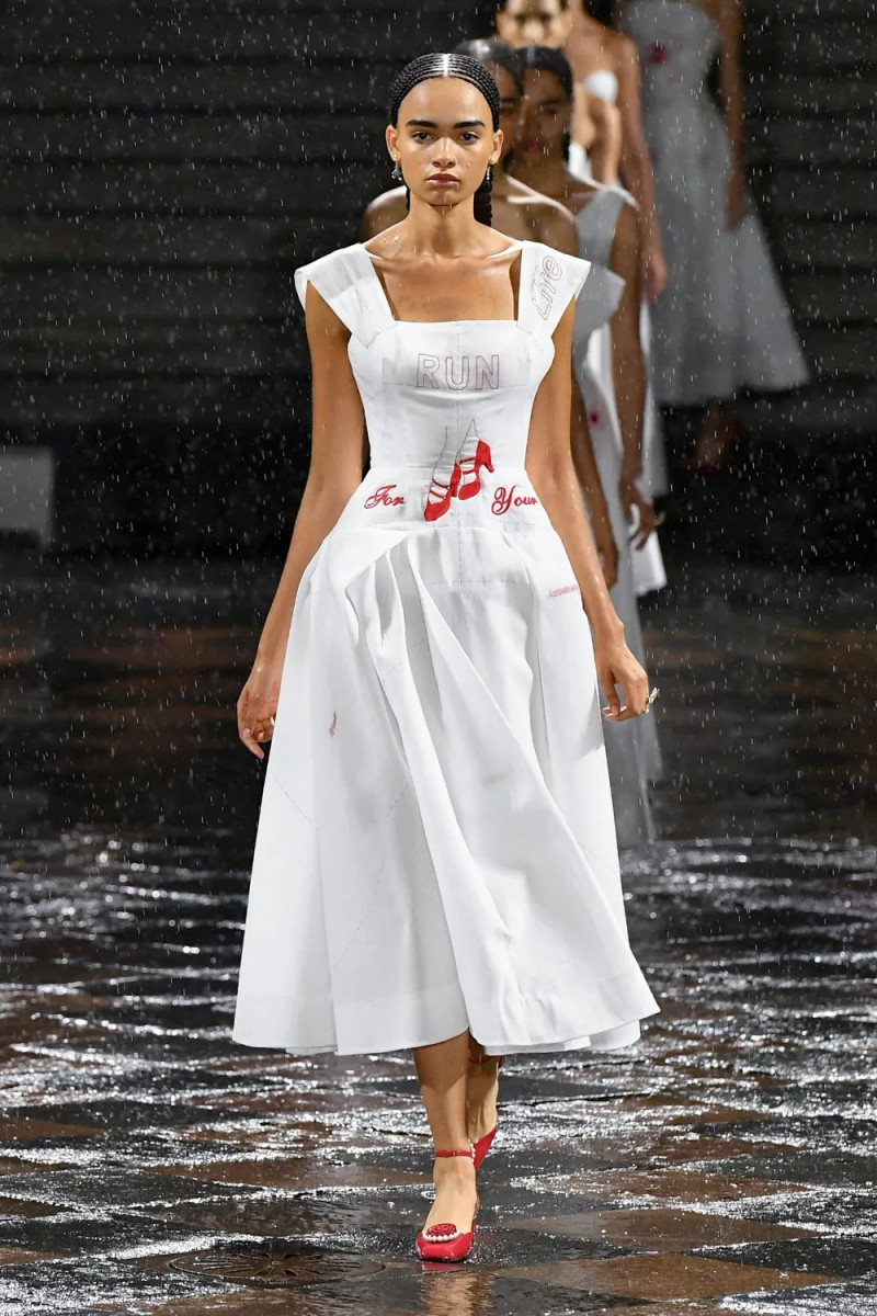 Amandine Kiambe featured in  the Christian Dior fashion show for Resort 2024