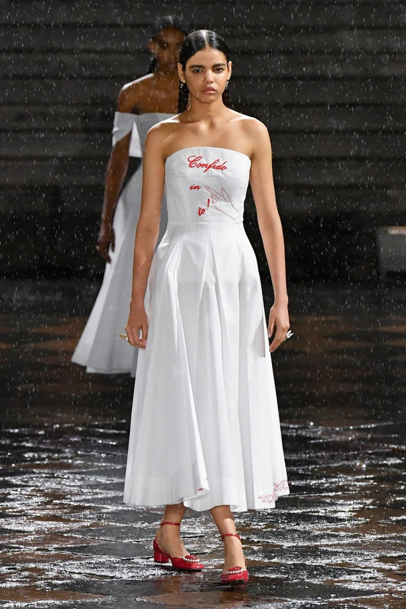 Liz de Aza featured in  the Christian Dior fashion show for Resort 2024