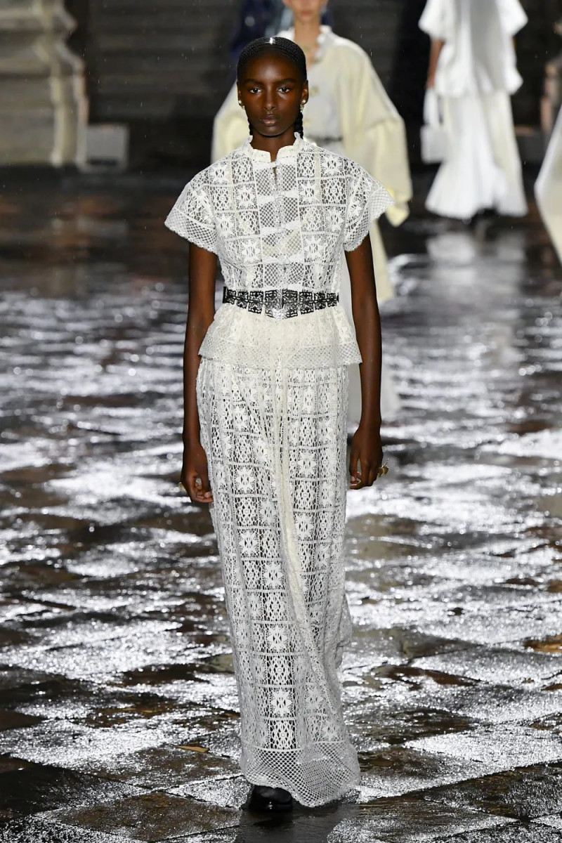 Fatou Seck featured in  the Christian Dior fashion show for Resort 2024