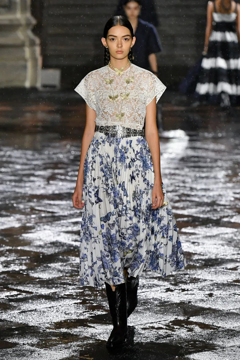 Valeria Echeverri featured in  the Christian Dior fashion show for Resort 2024