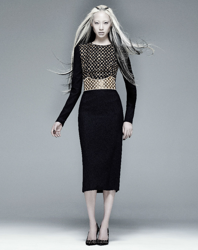 Soo Joo Park featured in  the Bergdorf Goodman Sight Specific lookbook for Fall 2013