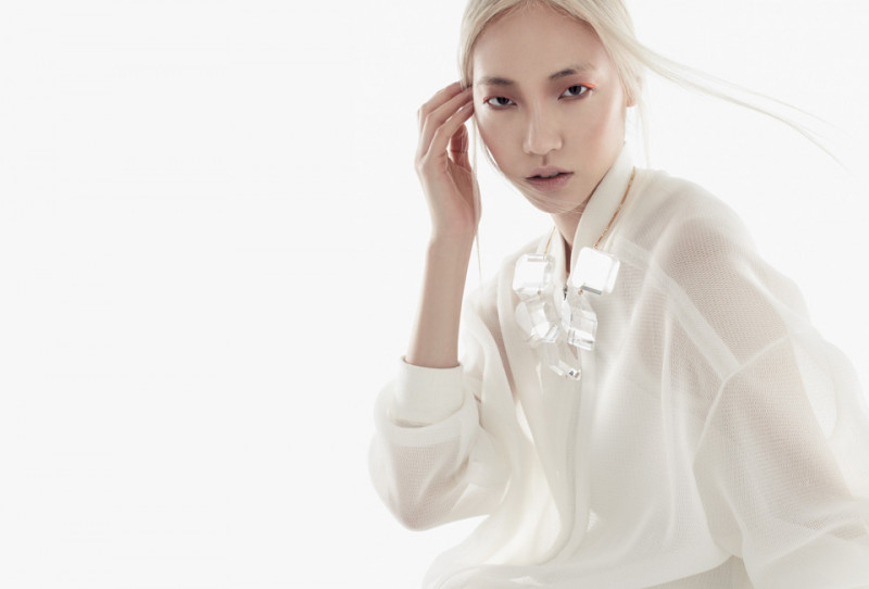 Soo Joo Park featured in  the Saks Fifth Avenue Transparency lookbook for Spring/Summer 2013