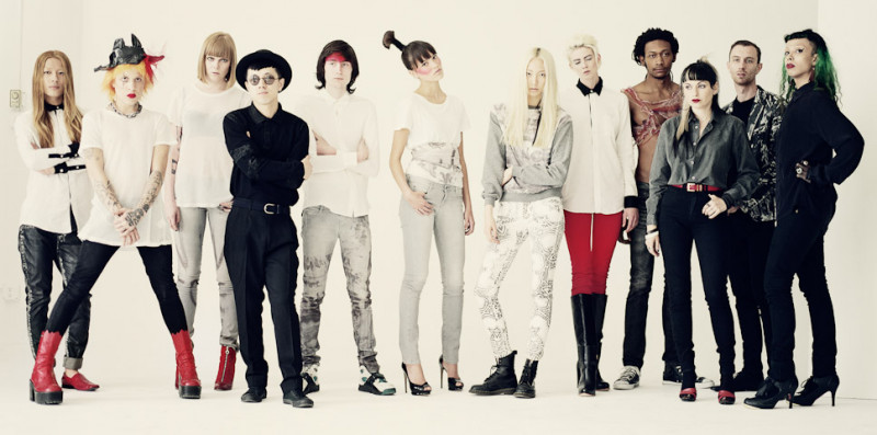 Soo Joo Park featured in  the Each x Other advertisement for Spring/Summer 2013