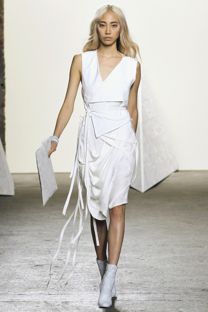 Soo Joo Park featured in  the Tess Giberson fashion show for Spring/Summer 2013