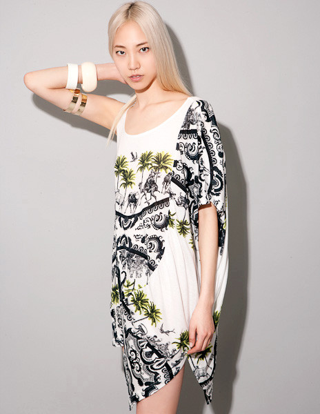 Soo Joo Park featured in  the Pixie Market lookbook for Spring/Summer 2012