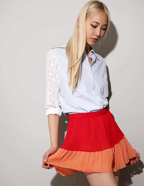 Soo Joo Park featured in  the Pixie Market lookbook for Spring/Summer 2012