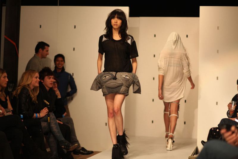 Soo Joo Park featured in  the Brian Lichtenberg fashion show for Autumn/Winter 2009