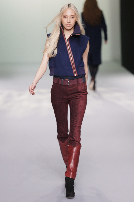 Soo Joo Park featured in  the Johnny Hates Jazz fashion show for Autumn/Winter 2012