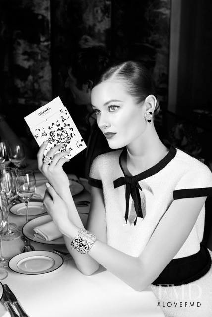 Monika Jagaciak featured in  the Chanel Fine Jewellery advertisement for Autumn/Winter 2014