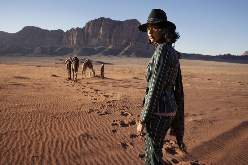 Damaris Goddrie featured in  the Scotch & Soda advertisement for Spring/Summer 2018