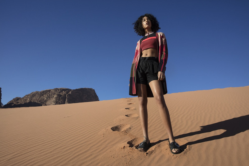 Damaris Goddrie featured in  the Scotch & Soda advertisement for Spring/Summer 2018