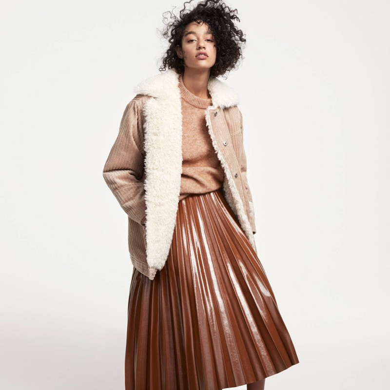 Damaris Goddrie featured in  the H&M lookbook for Fall 2017