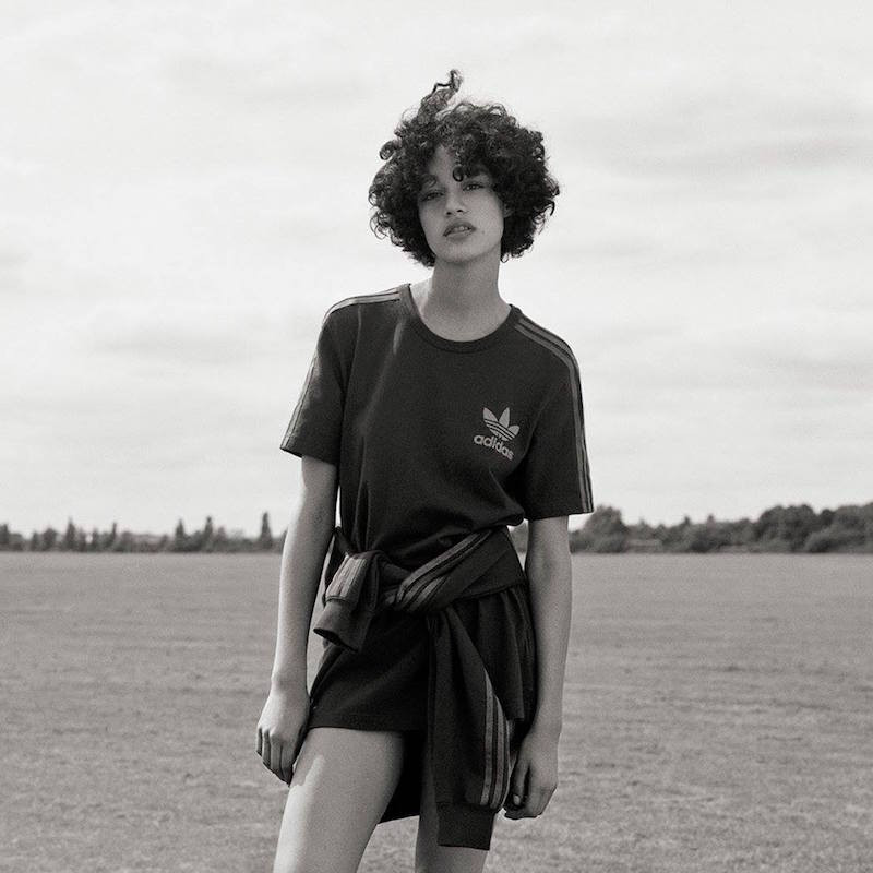 Damaris Goddrie featured in  the Adidas Originals Trefoil Capsule Collection advertisement for Fall 2016