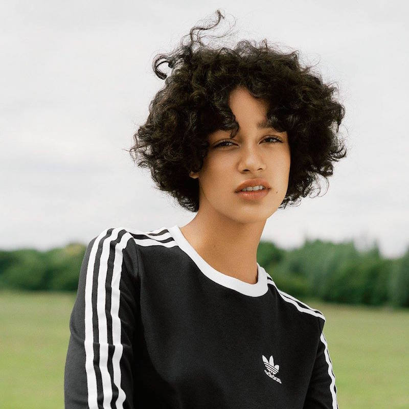Damaris Goddrie featured in  the Adidas Originals Trefoil Capsule Collection advertisement for Fall 2016