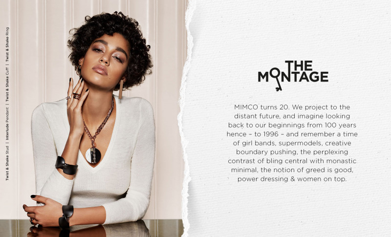 Damaris Goddrie featured in  the Mimco advertisement for Spring/Summer 2016