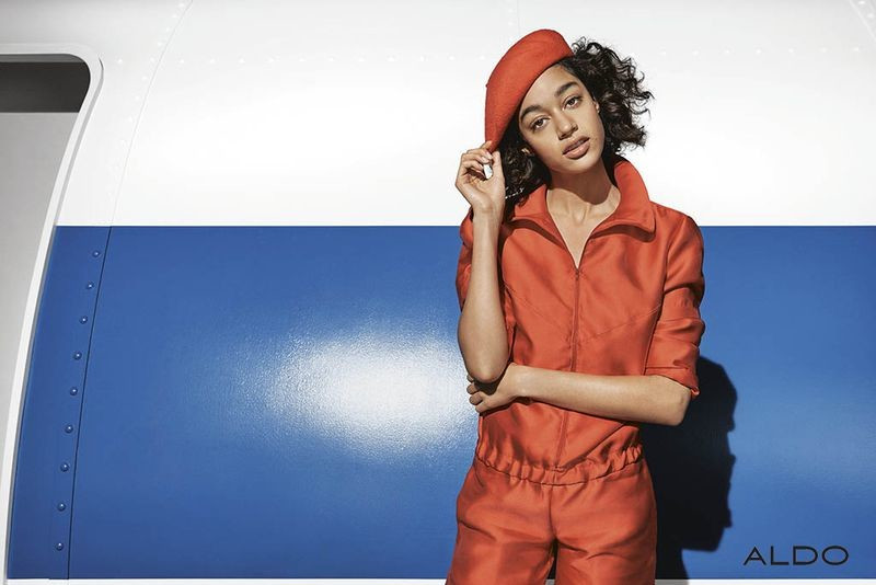 Damaris Goddrie featured in  the Aldo advertisement for Autumn/Winter 2018