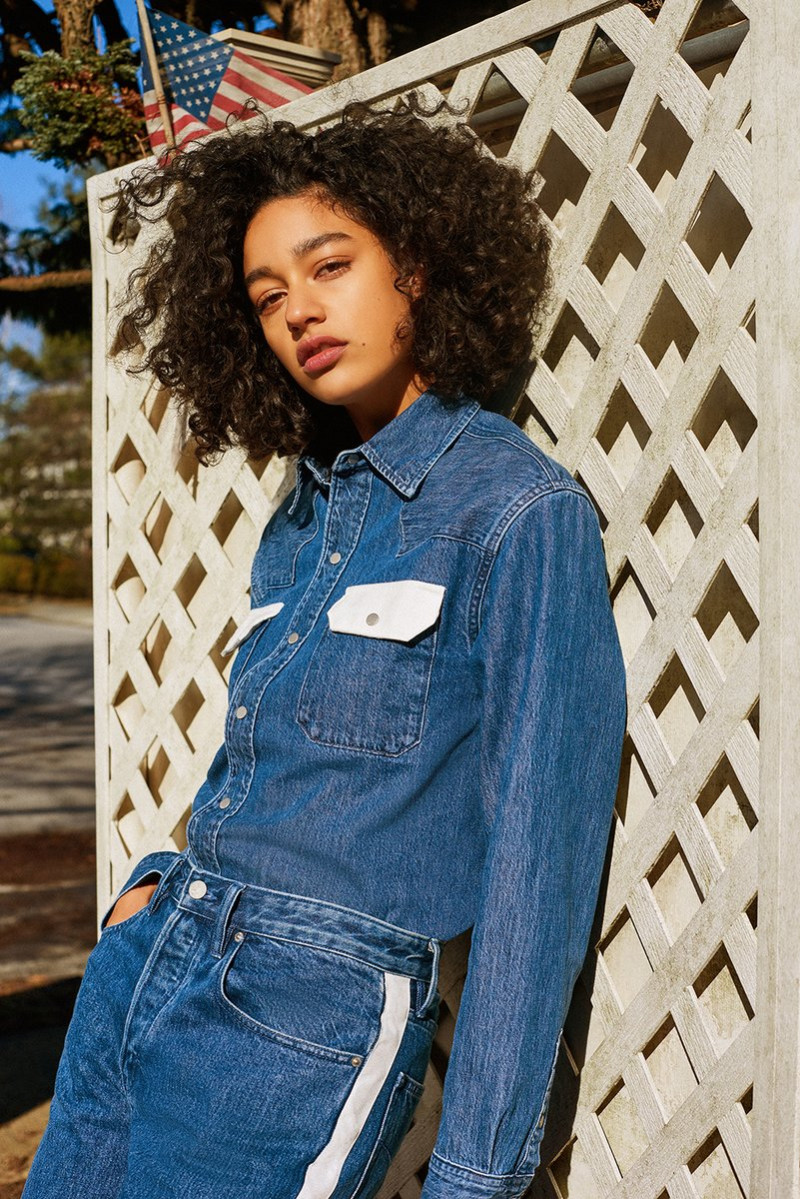 Damaris Goddrie featured in  the Urban Outfitters advertisement for Spring/Summer 2018