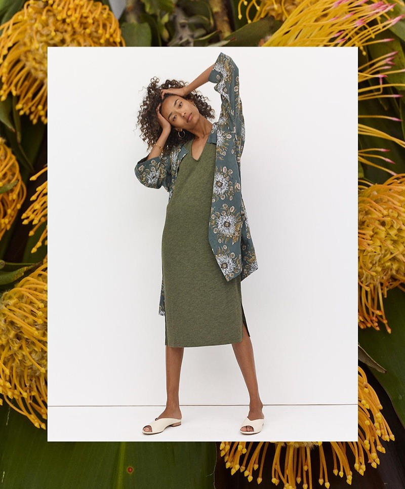 Anais Mali featured in  the Madewell lookbook for Summer 2018