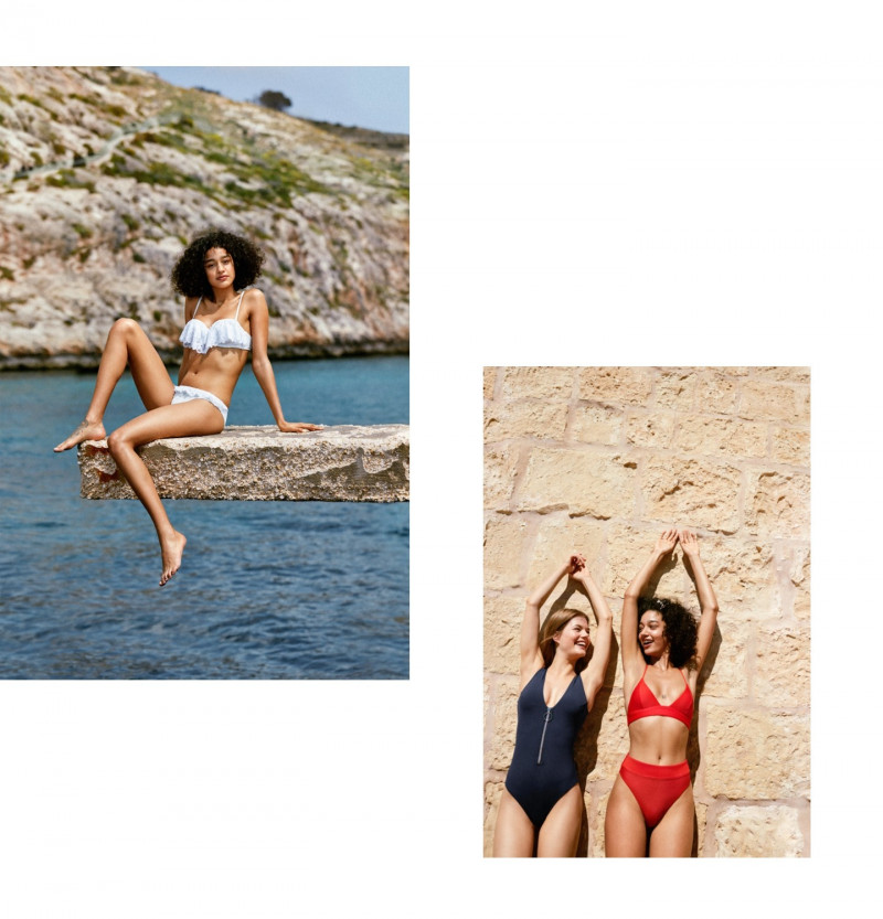 Damaris Goddrie featured in  the H&M advertisement for Summer 2018