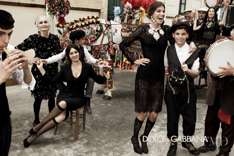 Bianca Balti featured in  the Dolce & Gabbana advertisement for Fall 2012