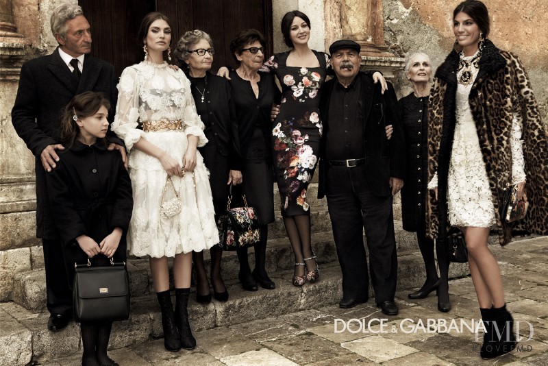 Bianca Balti featured in  the Dolce & Gabbana advertisement for Fall 2012