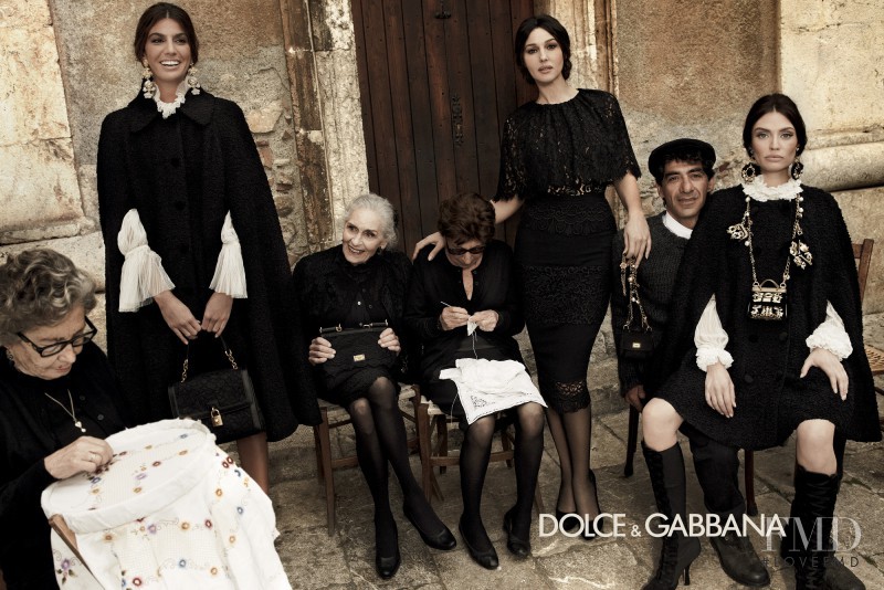 Bianca Balti featured in  the Dolce & Gabbana advertisement for Fall 2012