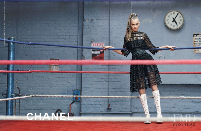 Cara Delevingne featured in  the Chanel advertisement for Autumn/Winter 2014