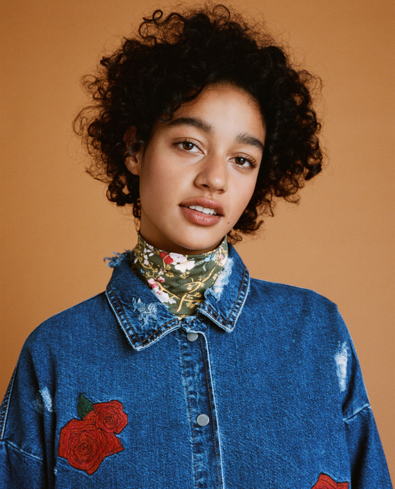 Damaris Goddrie featured in  the Zara lookbook for Pre-Spring 2018