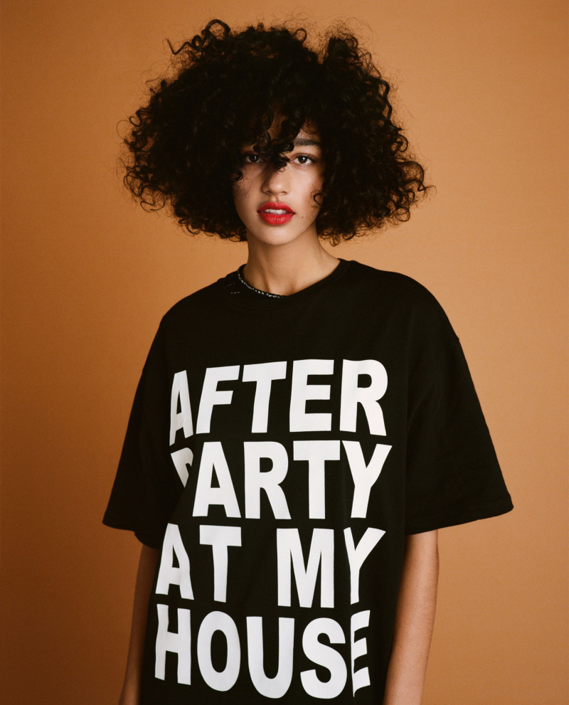 Damaris Goddrie featured in  the Zara lookbook for Pre-Spring 2018