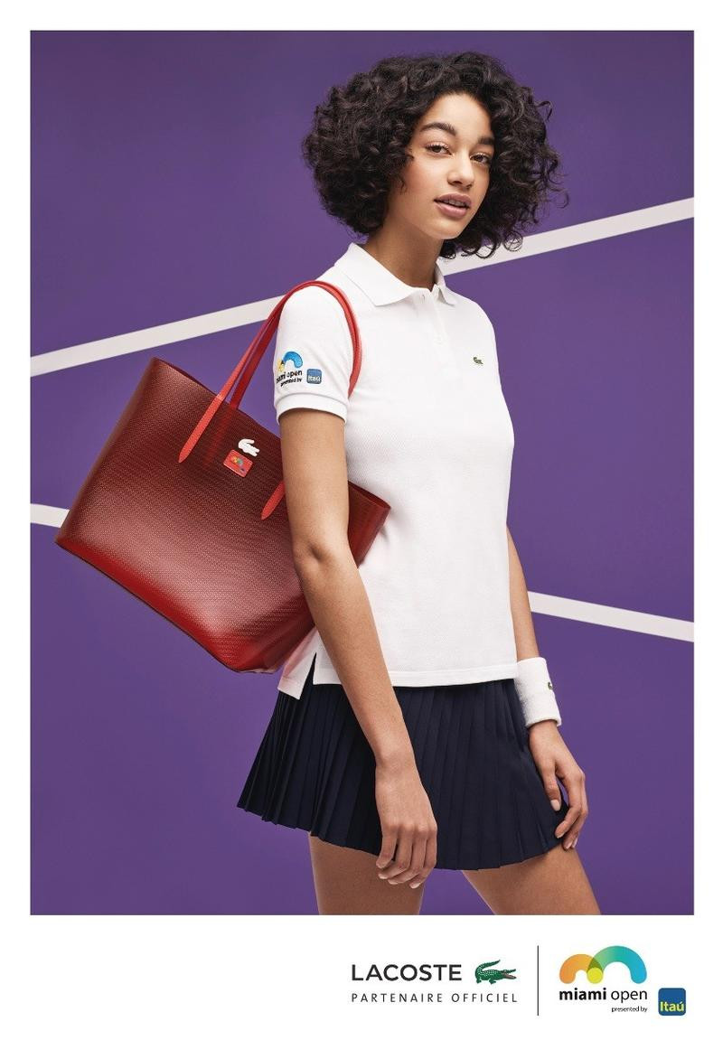 Damaris Goddrie featured in  the Lacoste advertisement for Spring/Summer 2017