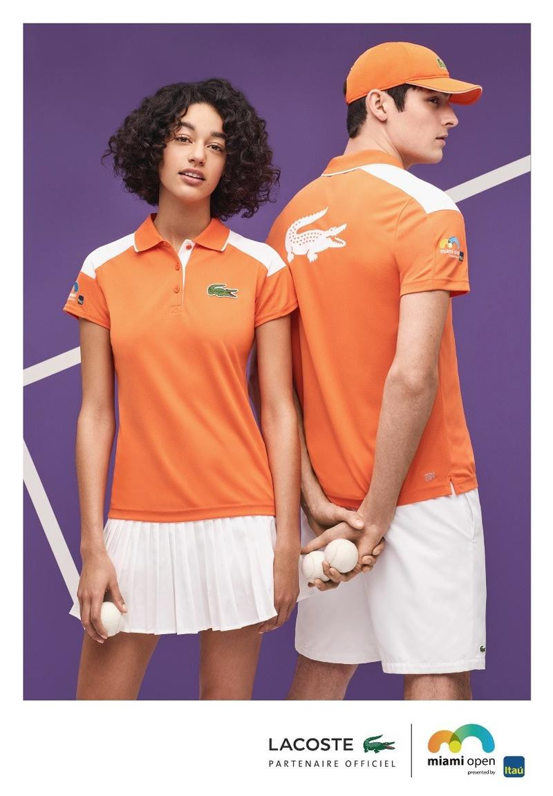 Damaris Goddrie featured in  the Lacoste advertisement for Spring/Summer 2017