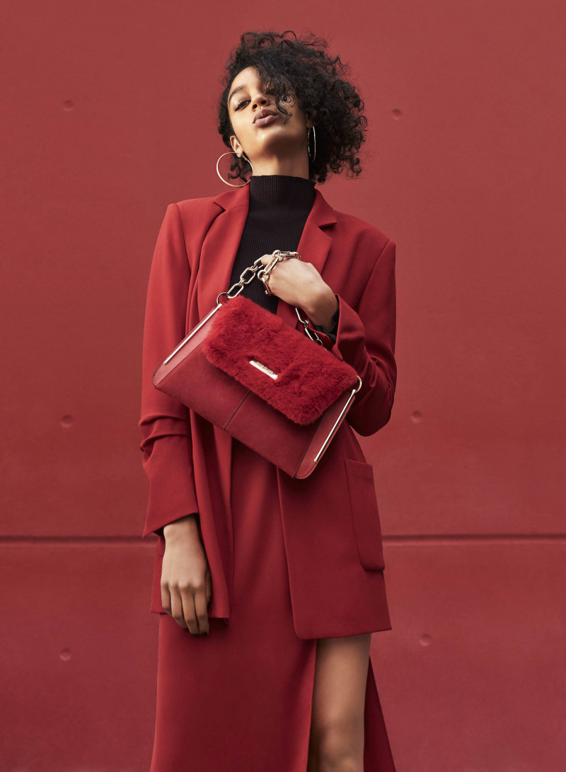 Damaris Goddrie featured in  the River Island advertisement for Autumn/Winter 2017