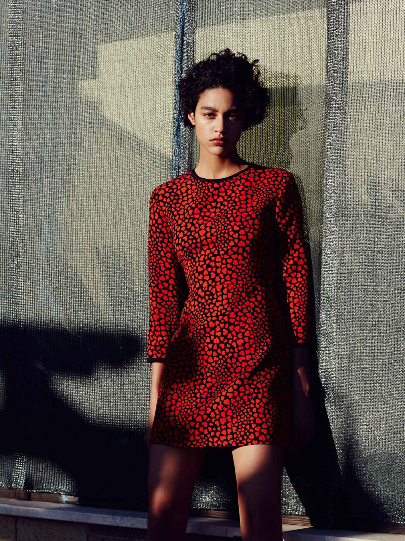 Damaris Goddrie featured in  the Sportmax Code advertisement for Spring/Summer 2016