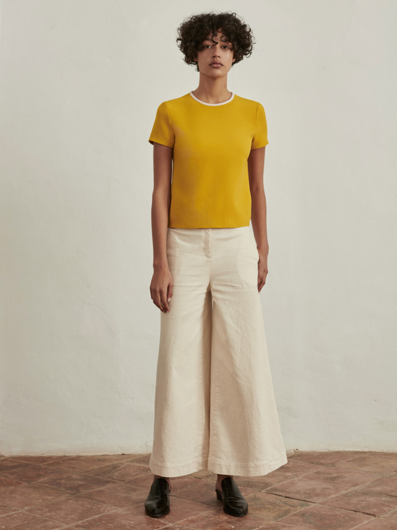 Damaris Goddrie featured in  the M. Martin lookbook for Pre-Fall 2016