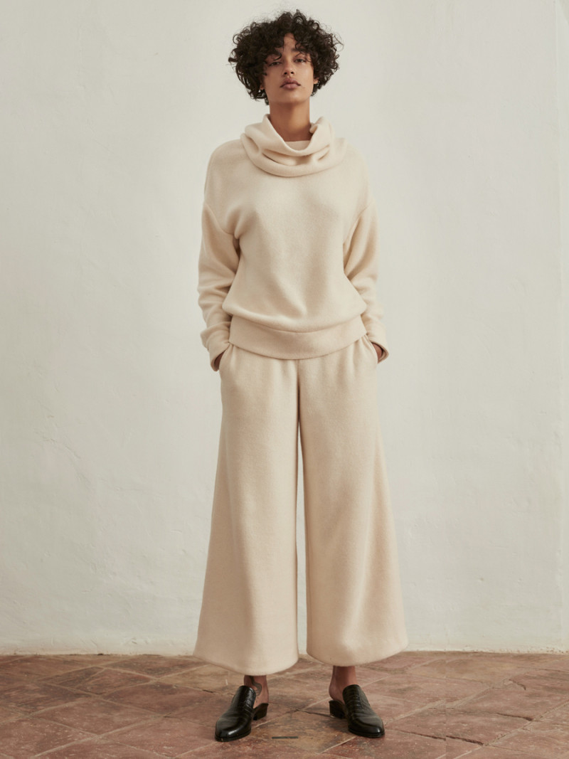 Damaris Goddrie featured in  the M. Martin lookbook for Pre-Fall 2016